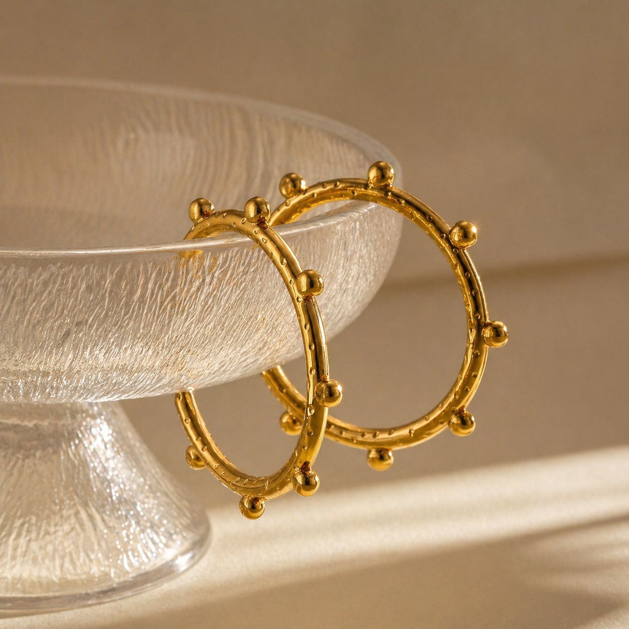 Beaded Hoops