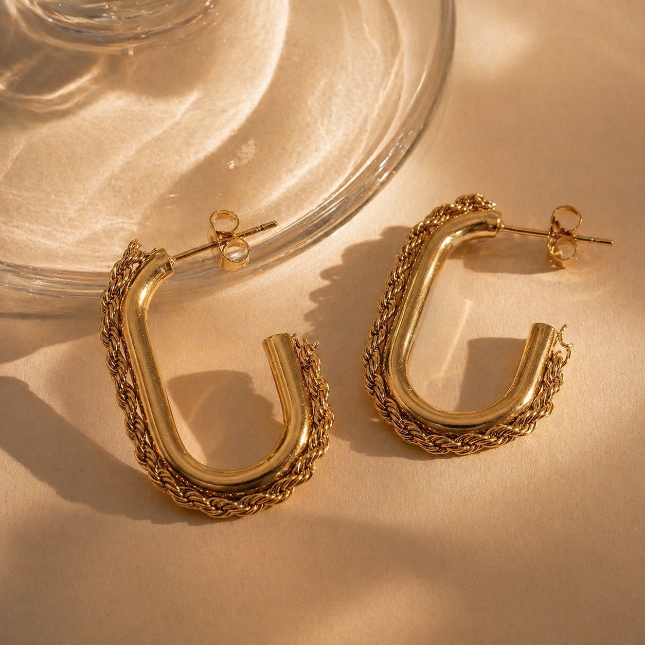 Chunky Gold Εarrings
