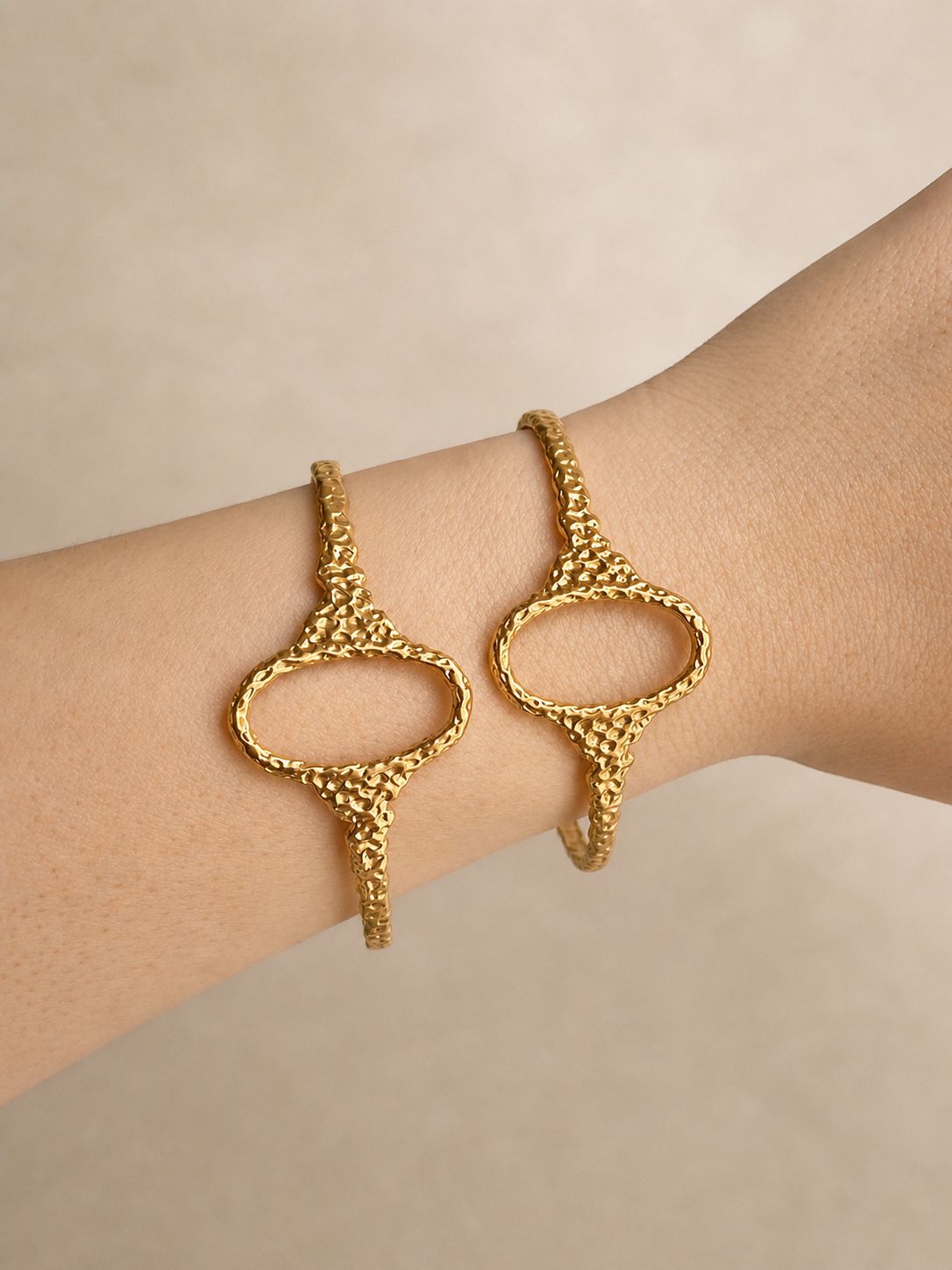 Golden Oval Cuff