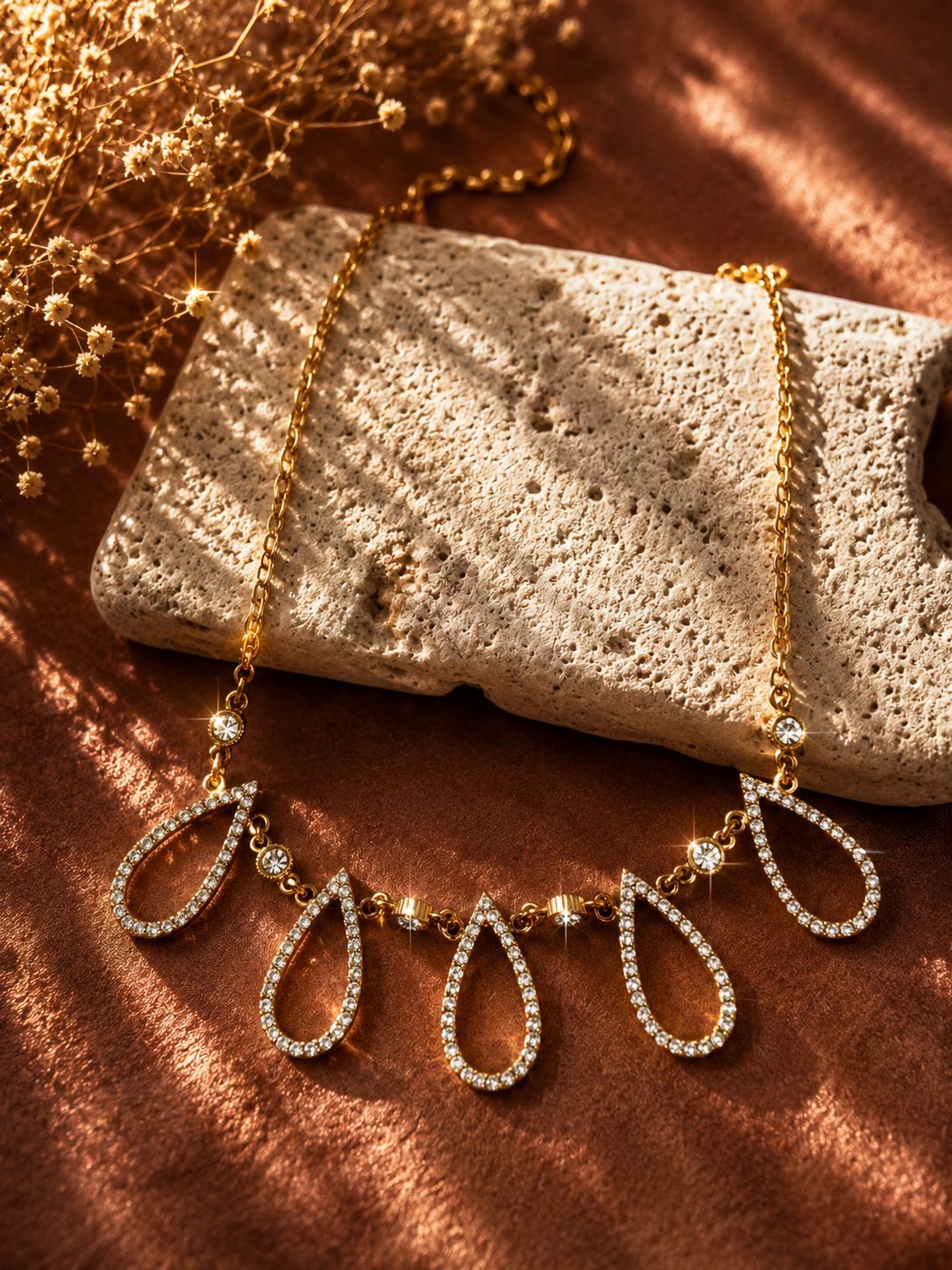 Golden Teardrop Necklace