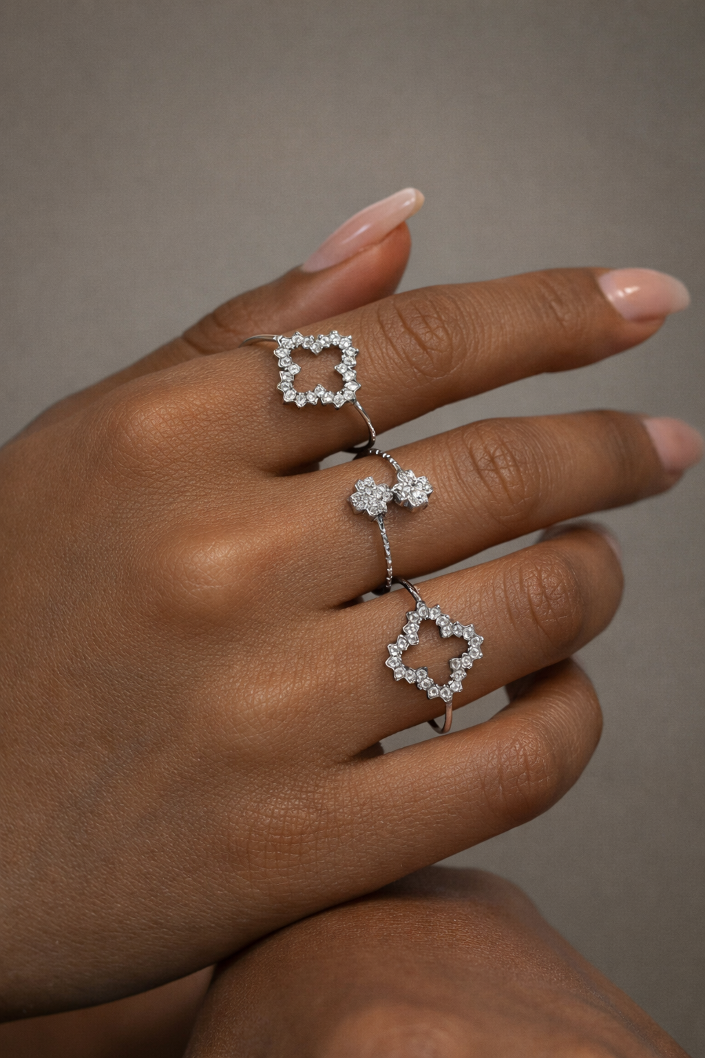 Harmony Rings Trefoil Silver