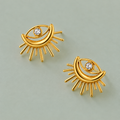 Sunburst Eye Earrings
