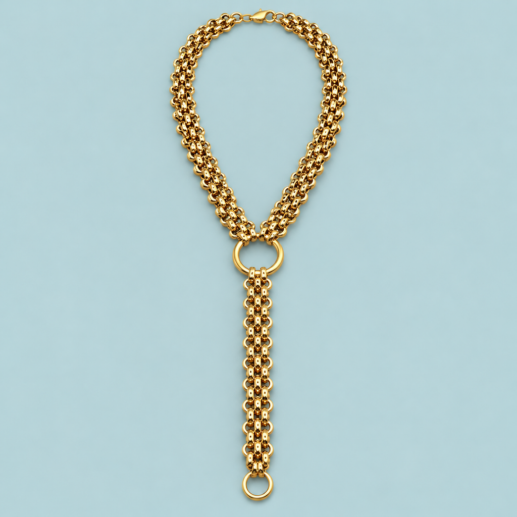 Golden Tie Necklace