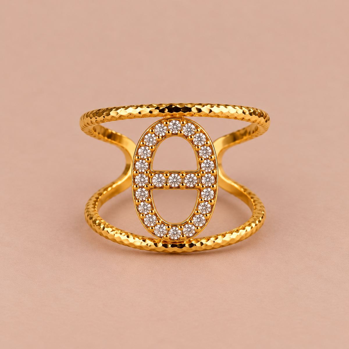 Crystal Link Ring