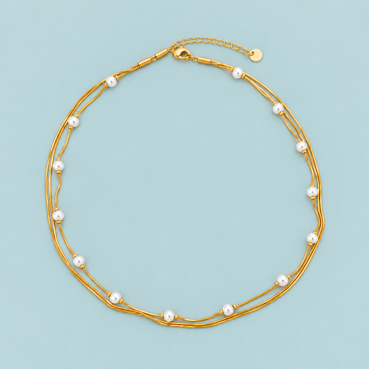 Pearl Station Necklace