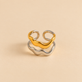 Two-Tone Wave Ring