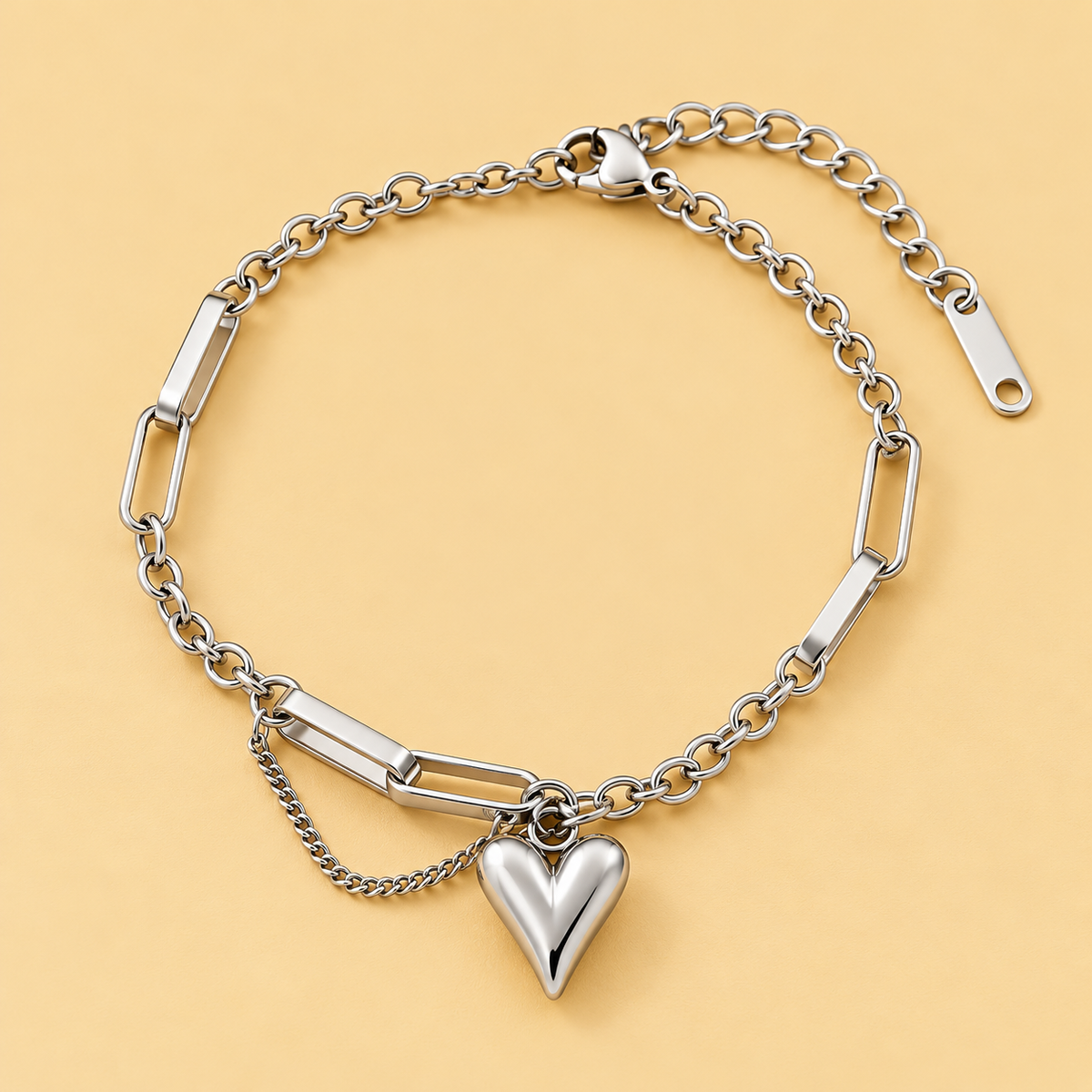 Heart Charm Bracelet