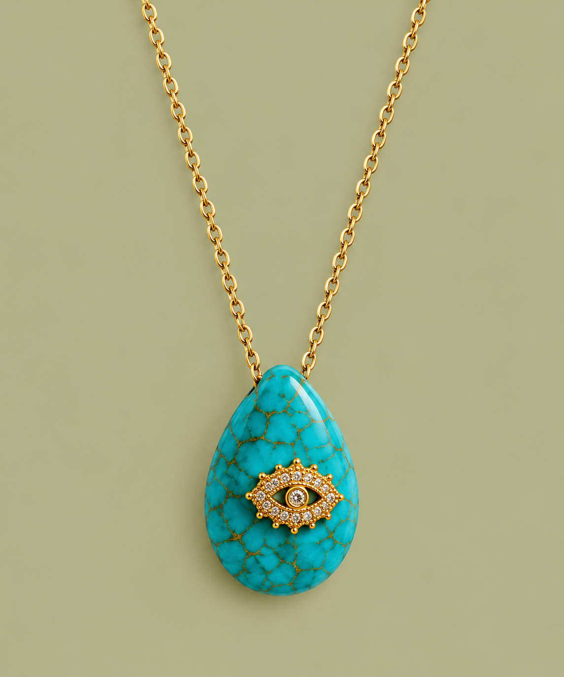 Turquoise Eye Necklace