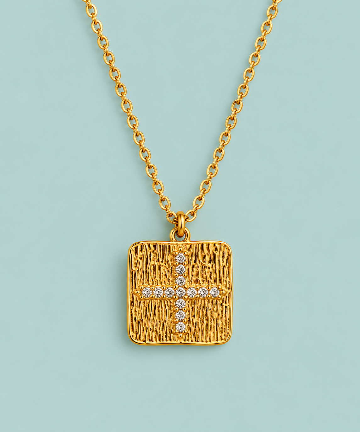 Molten Cross Necklace