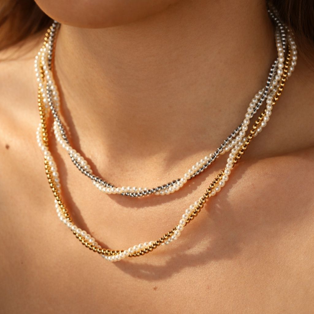 Pearl Beaded Necklace