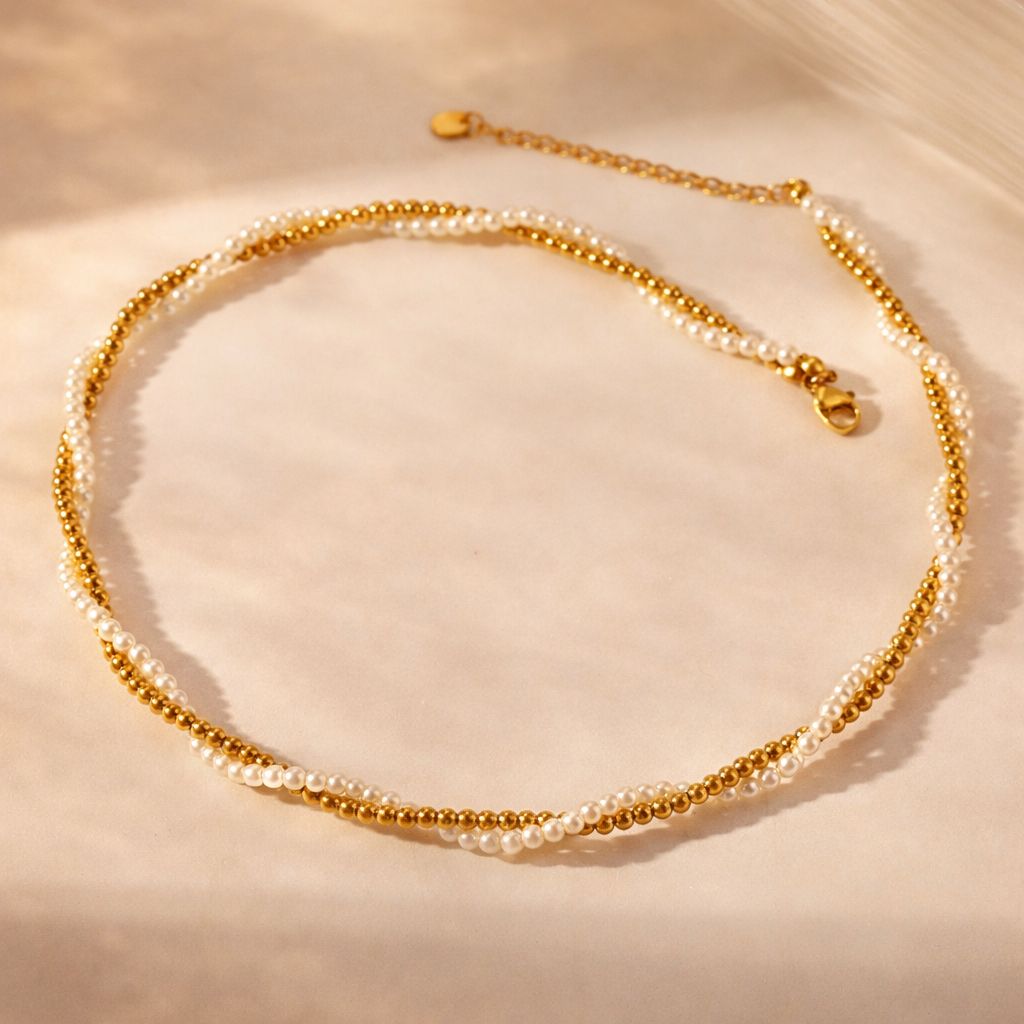Pearl Beaded Necklace