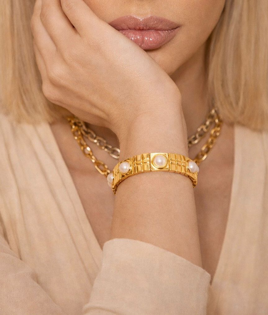 Pearl Silver Bracelet