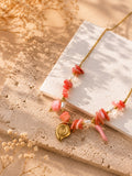 Pink Coral Necklace