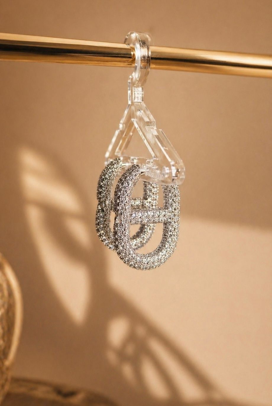 Sparkling Hoop Earrings