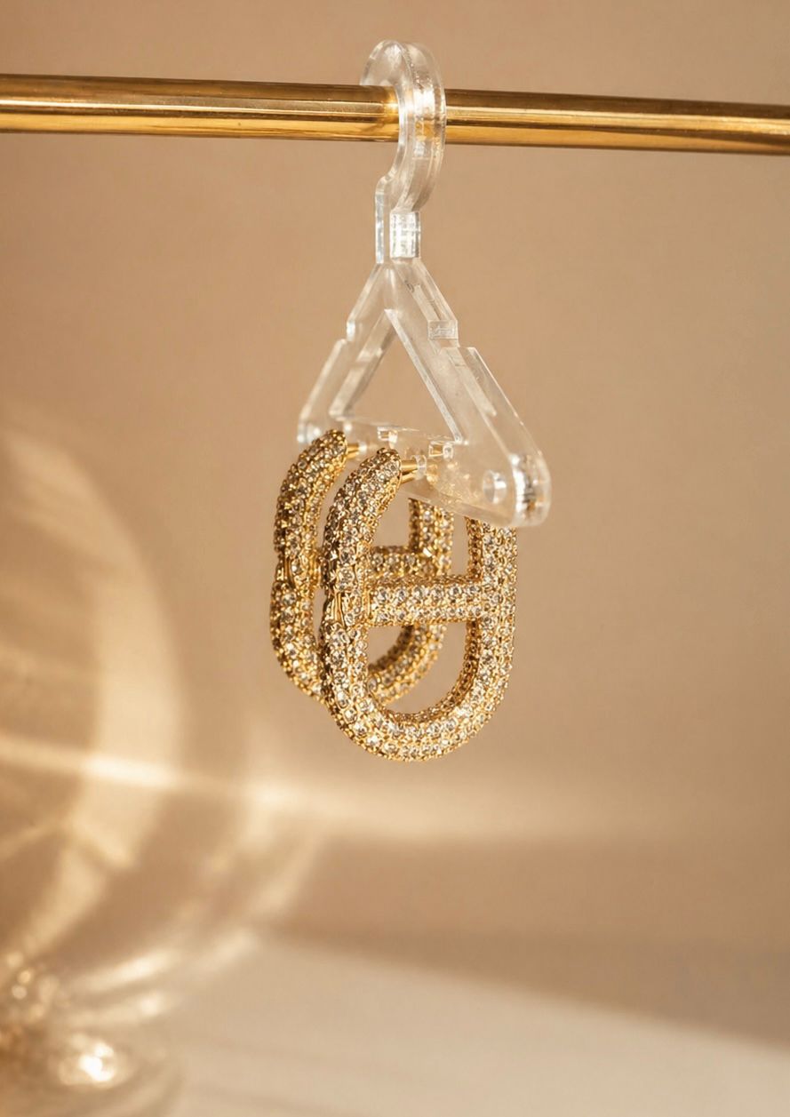 Sparkling Hoop Earrings