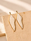 Marbled Leaf Earrings