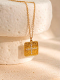 Molten Cross Necklace