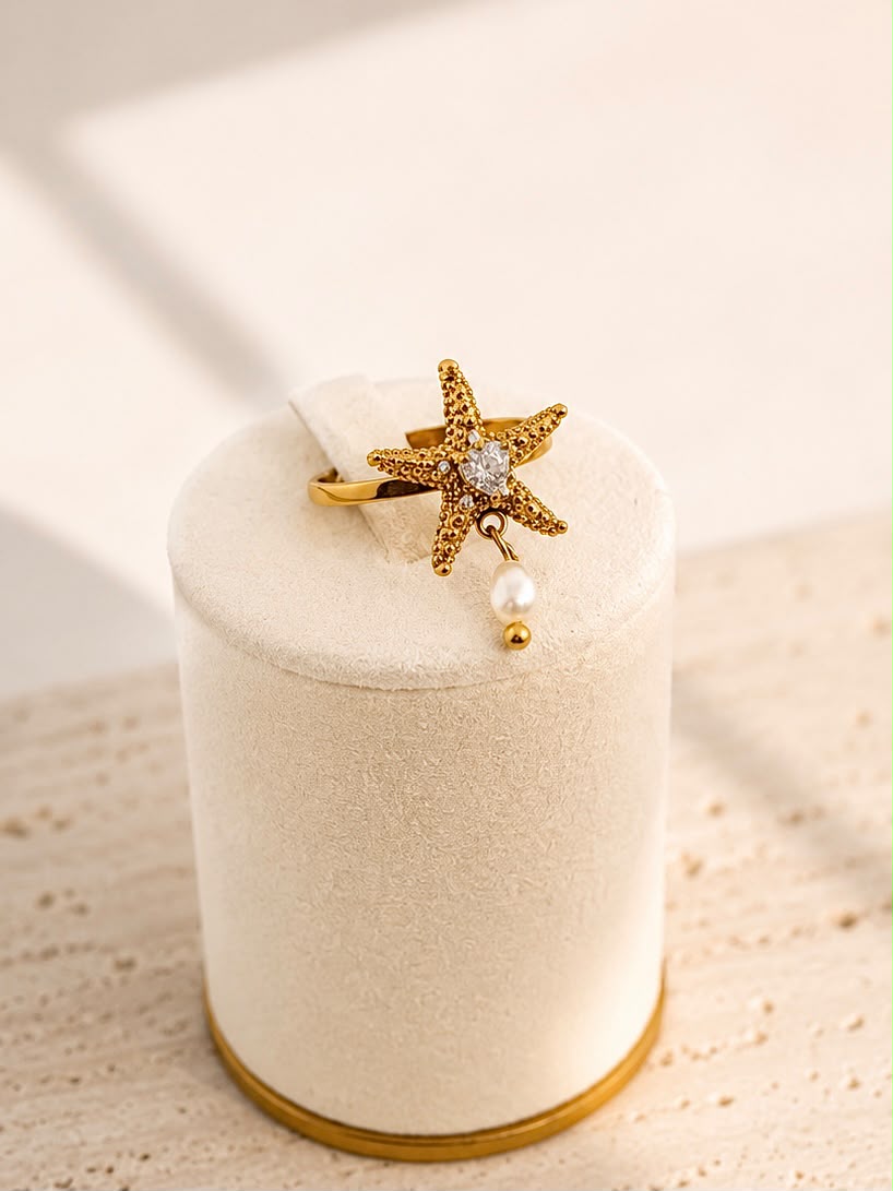 Serena Starfish Ring
