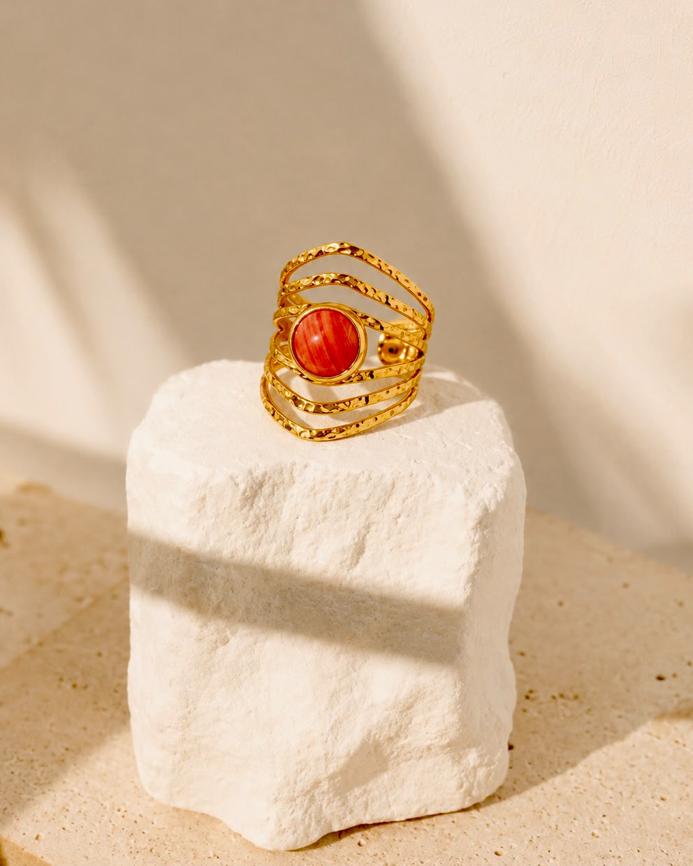 Molten Coral Ring