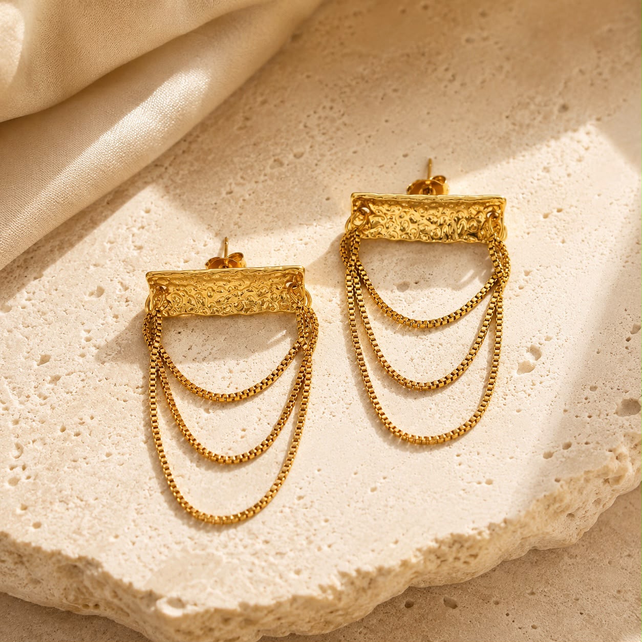 Molten Chain Earrings