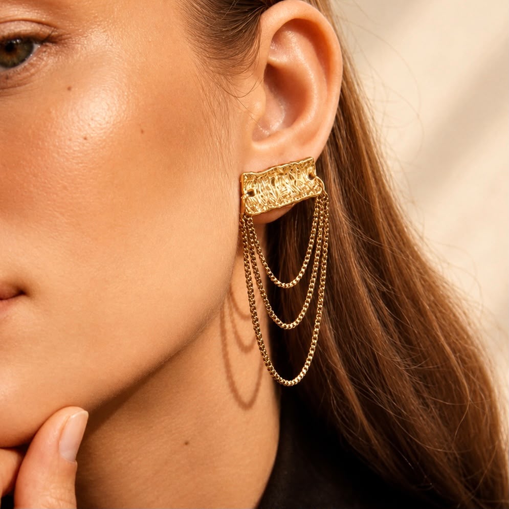 Molten Chain Earrings