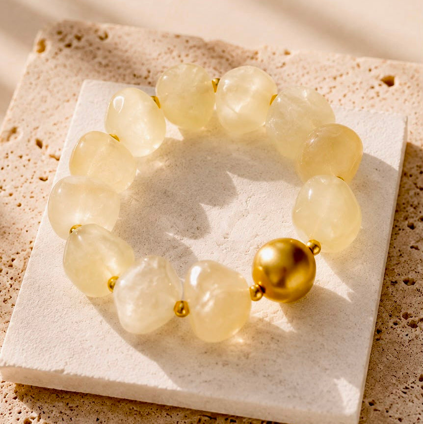 Citrine Nugget Bracelet