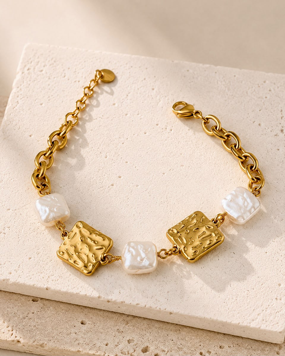 Molten Pearl Bracelet