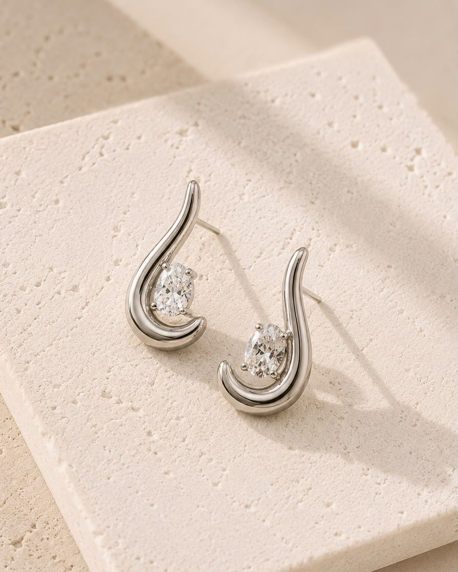 Curve Drop Earrings