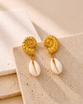 Nautilus Cowrie Earrings