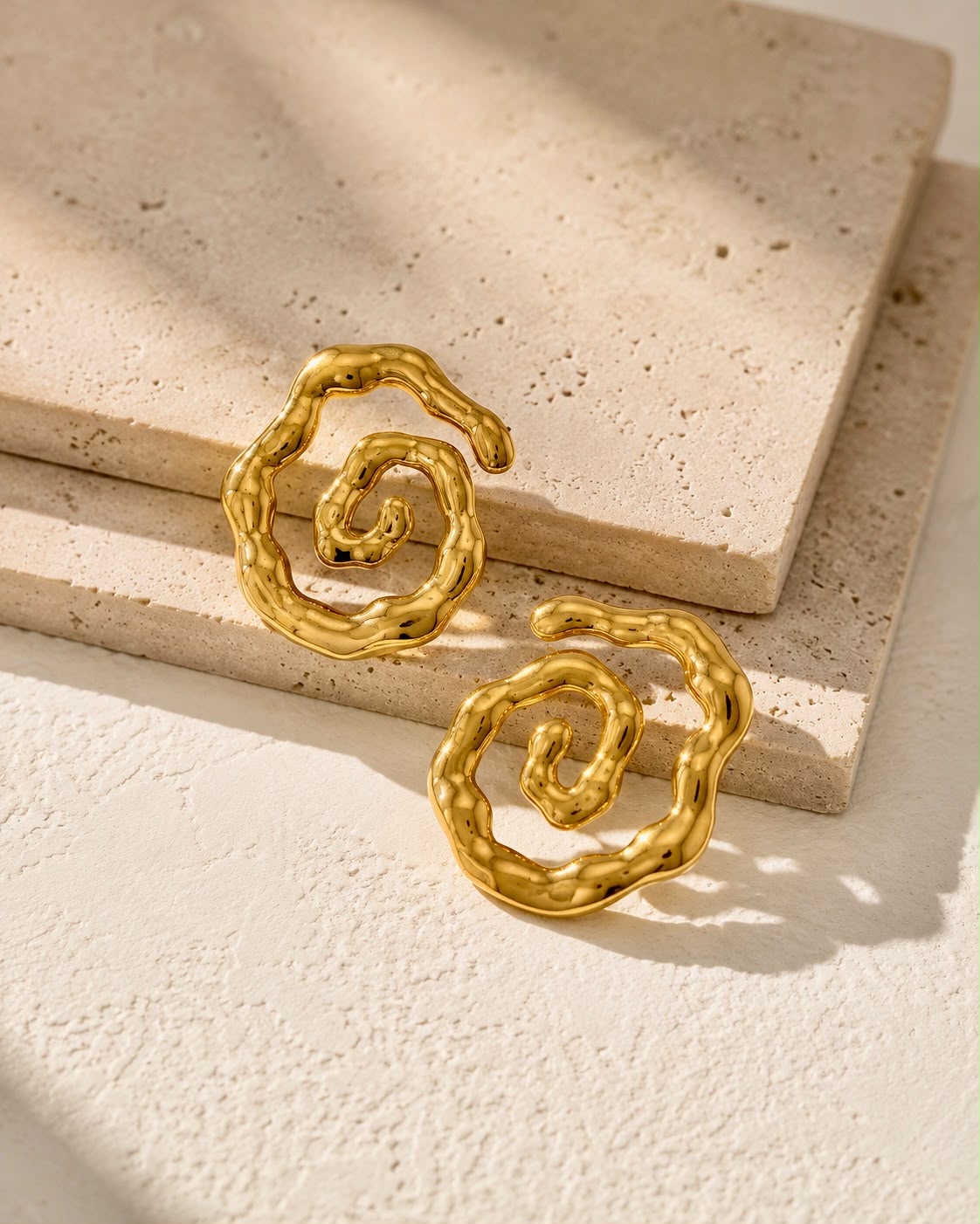 Molten Spiral Hoops