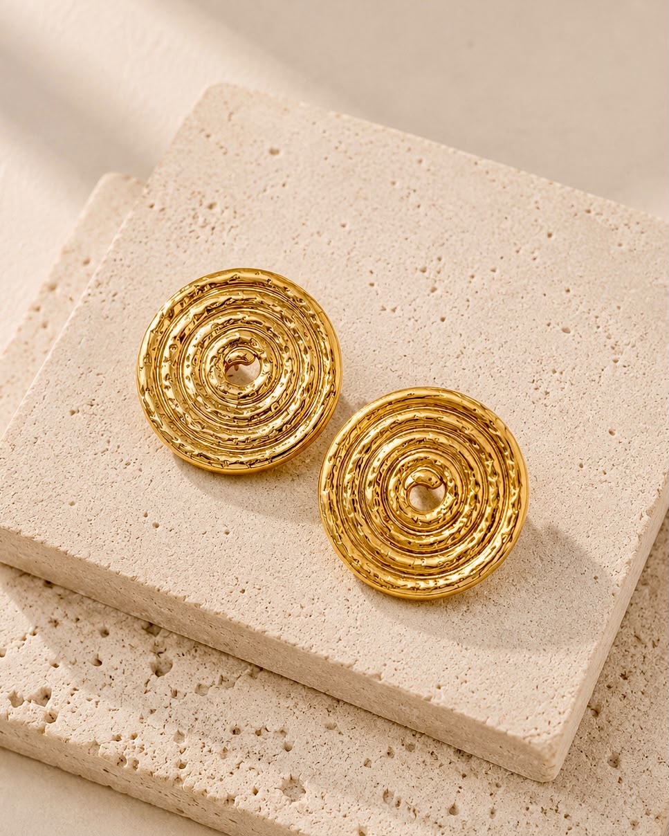 Molten Spiral Earrings