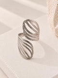 Silver Wave Ring