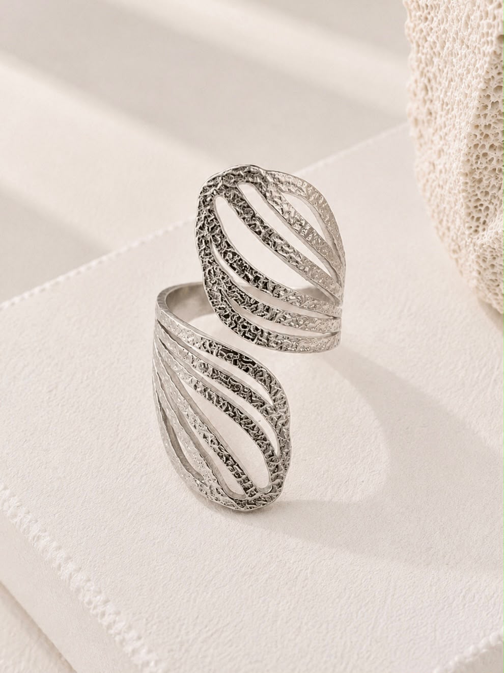 Silver Wave Ring