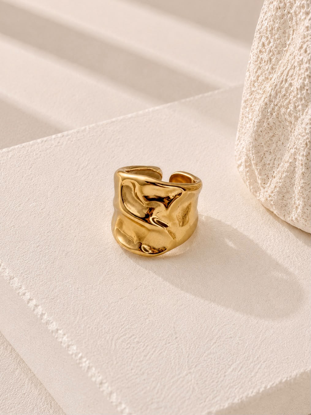 Crumpled Foil Ring