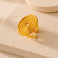 Molten Spiral Ring