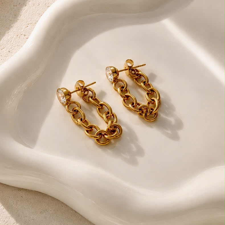 Gold Chain Drop