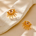 Sunburst Eye Earrings