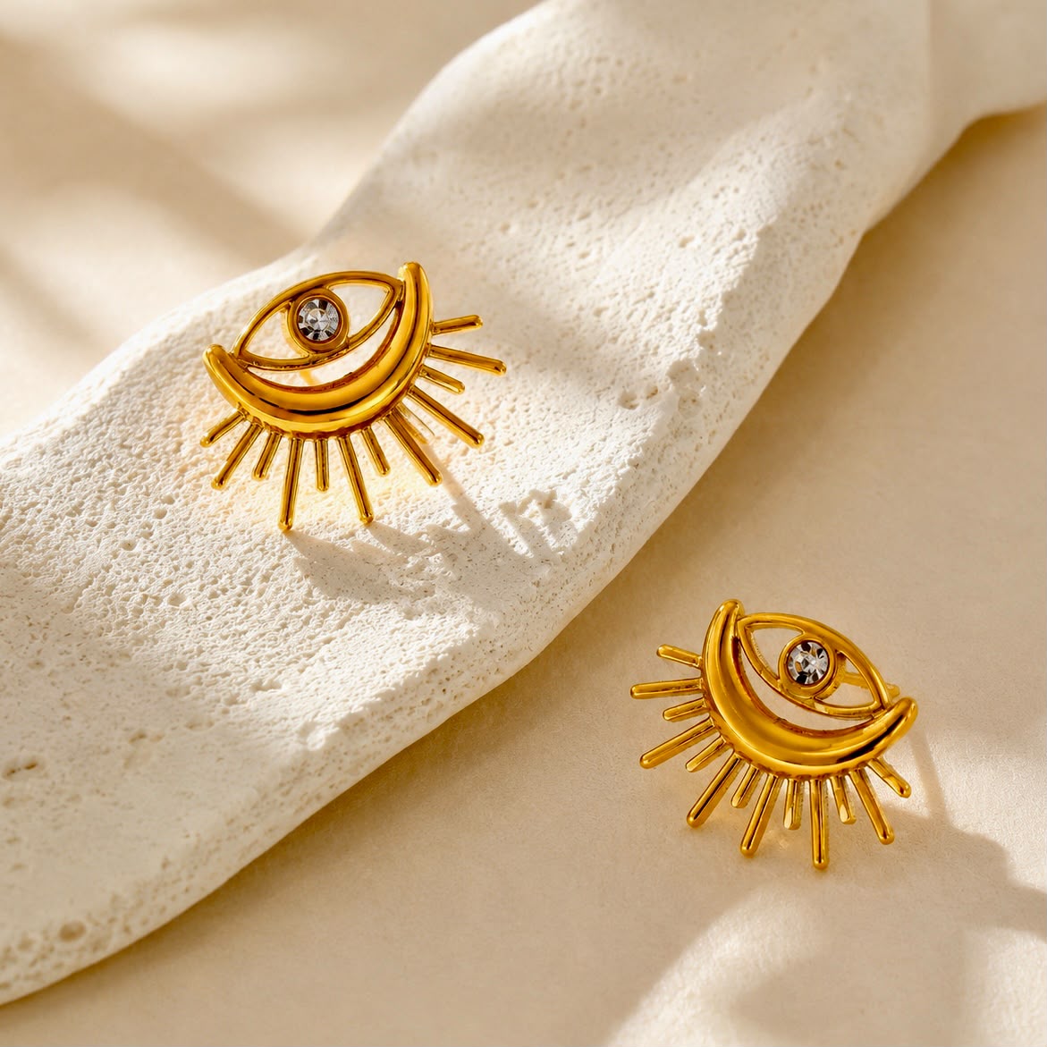 Sunburst Eye Earrings