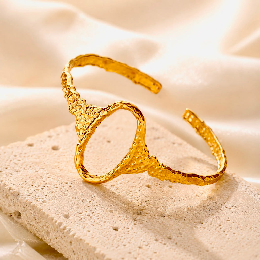 Golden Oval Cuff