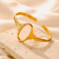 Golden Oval Cuff