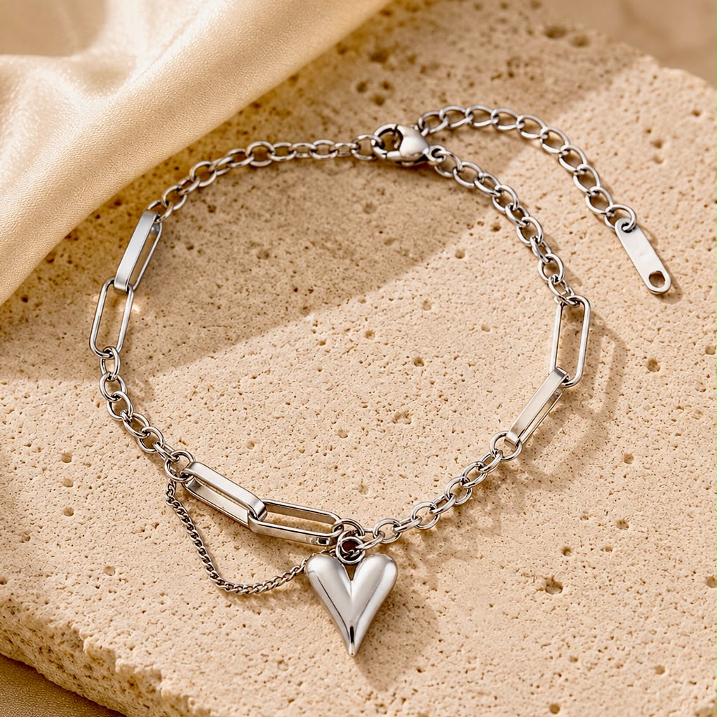 Heart Charm Bracelet