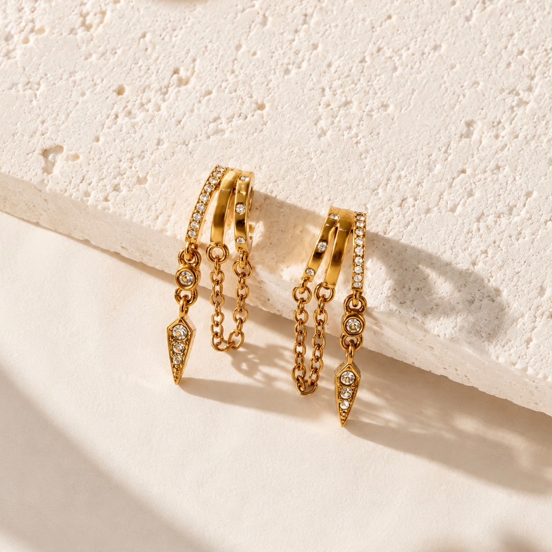 Triple Hoop Earrings