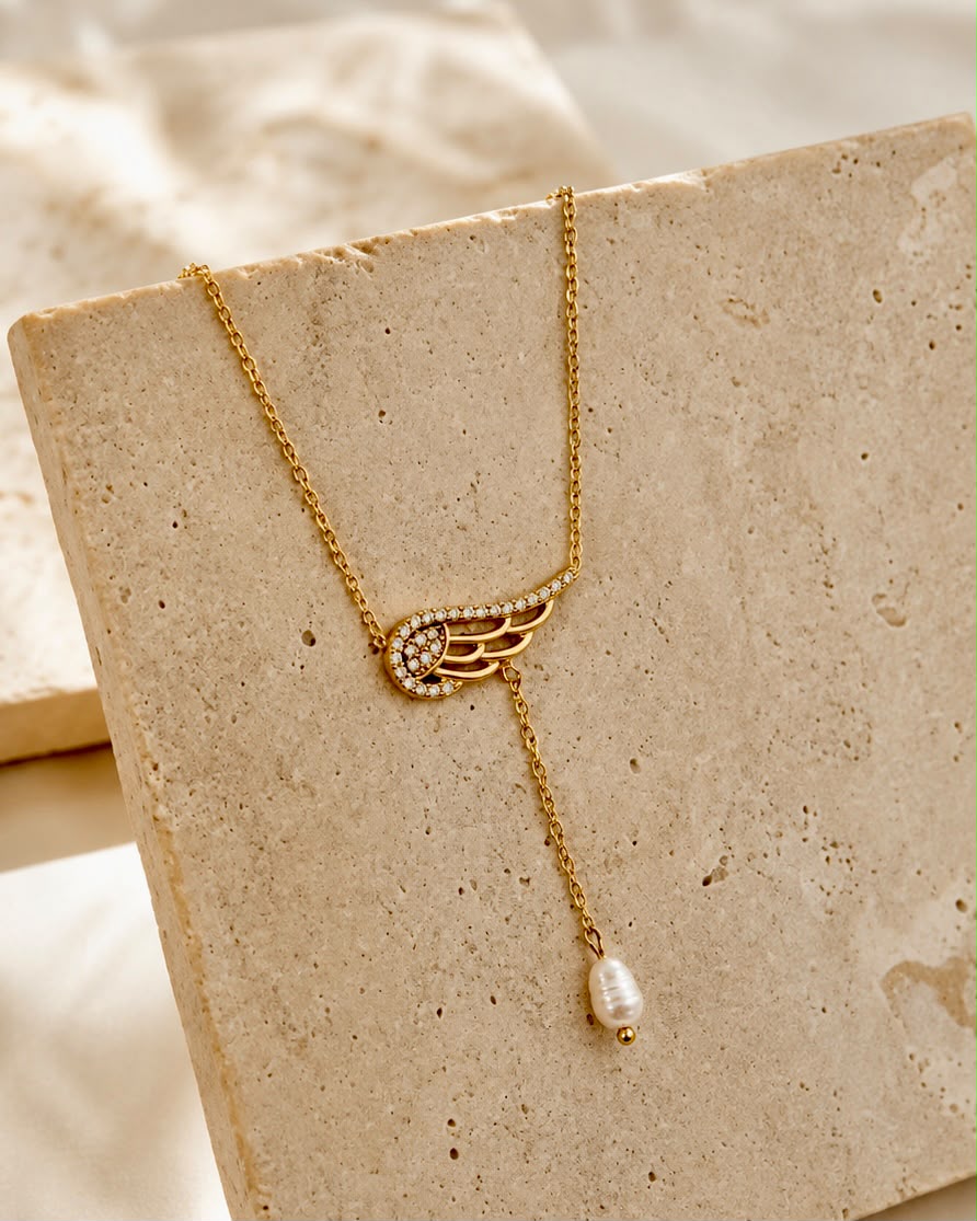 Pearl Wing Necklace