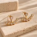Crystal Curve Ear Jackets