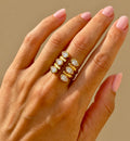 Teardrop Cluster Ring