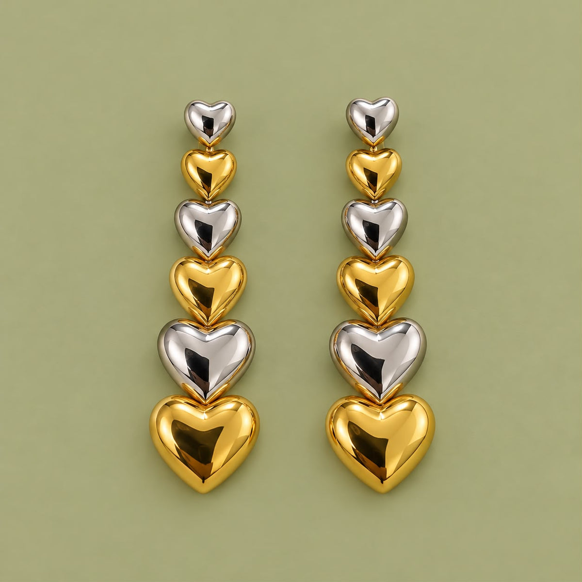 Heart Drop Earrings