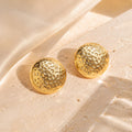 Molten Button Earrings