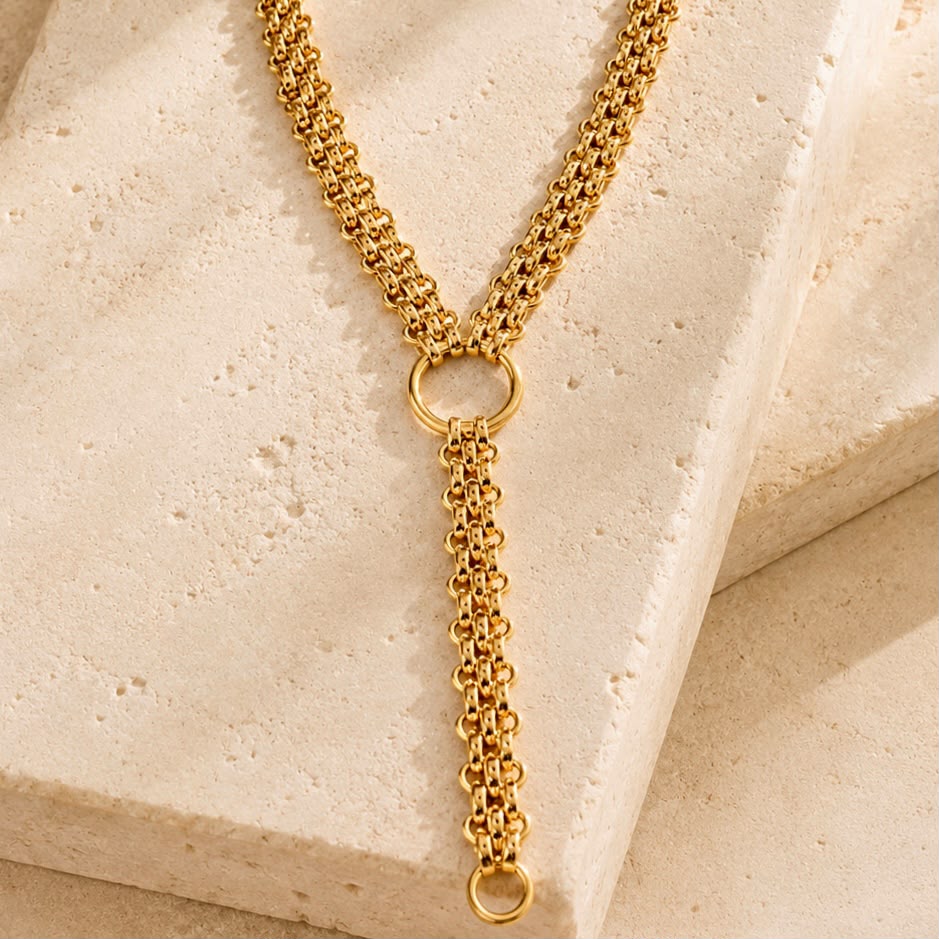 Golden Tie Necklace