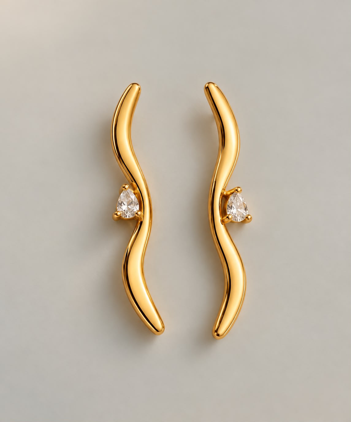 Ripple Crystal Earrings